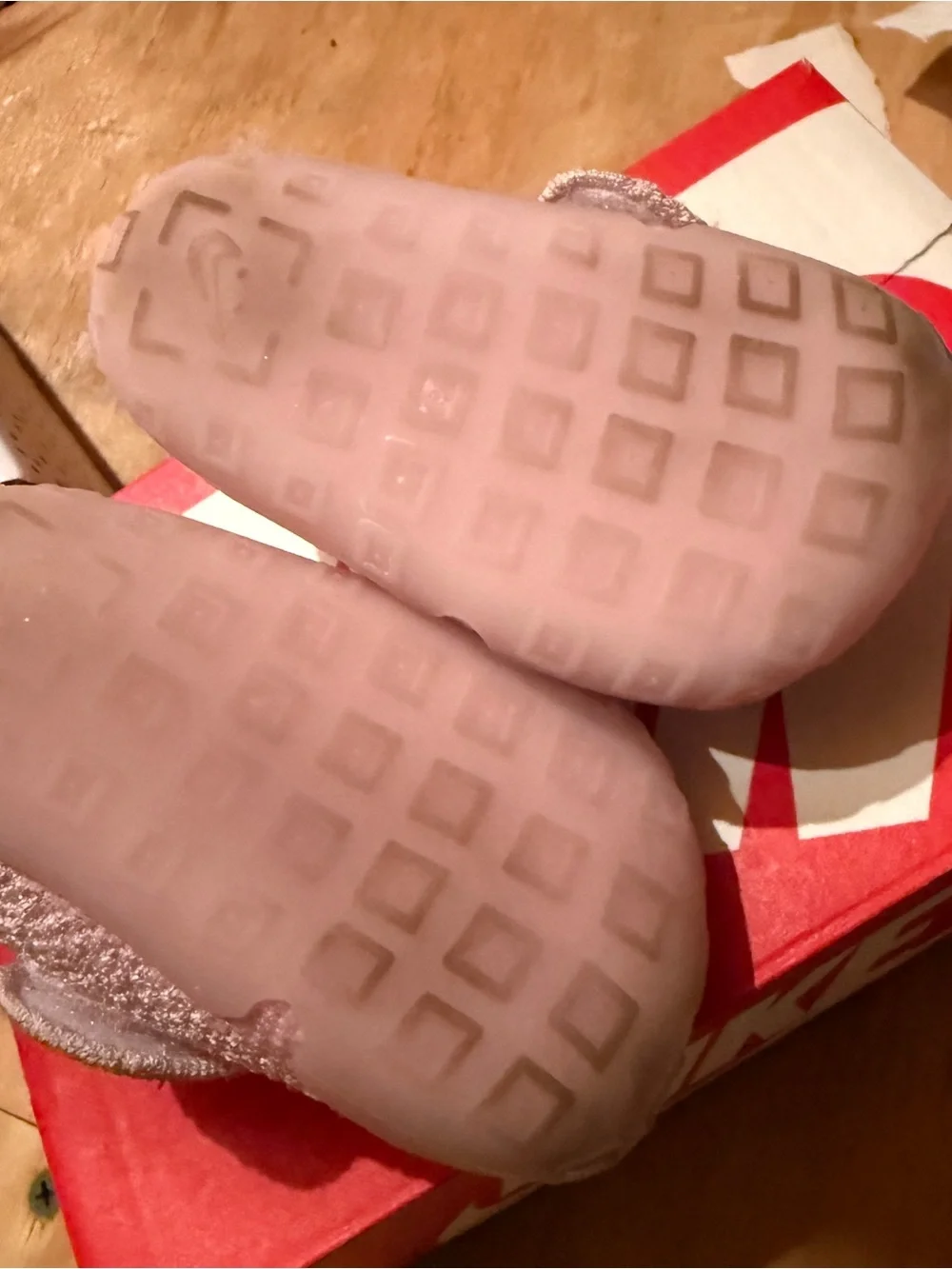 Nike Women’s Slip-On Knit Slides in Blush Pink